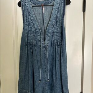 Free People Webster Denim Romper